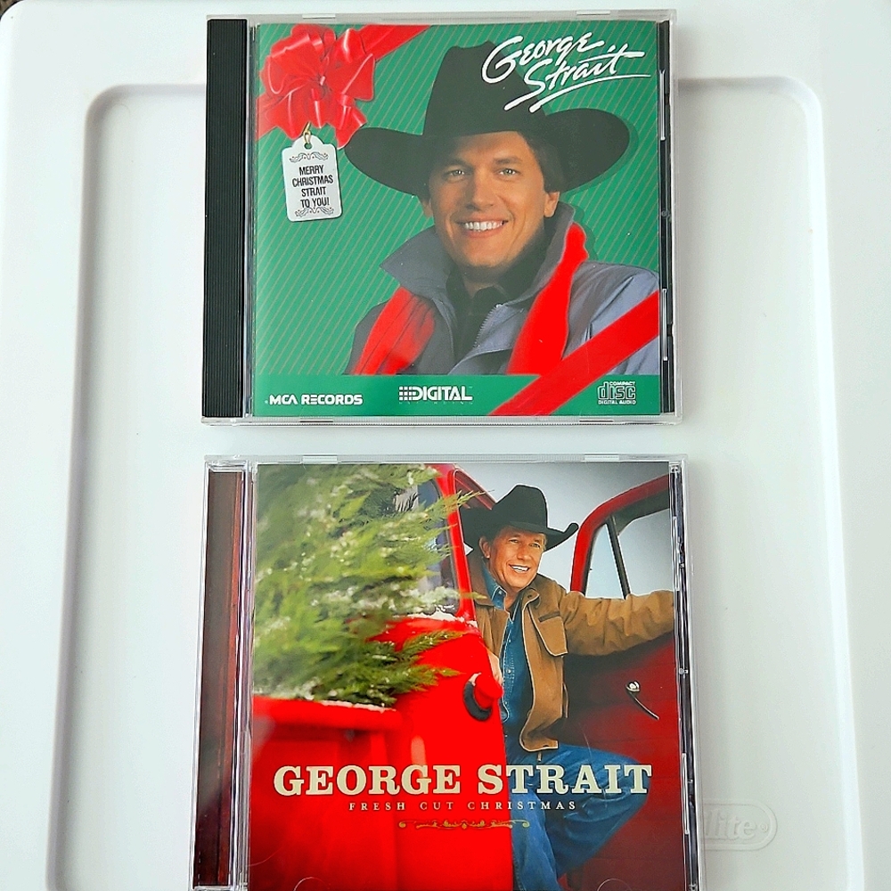 George Straight, Country Music Genre, Christmas CDs, Lot Of 2